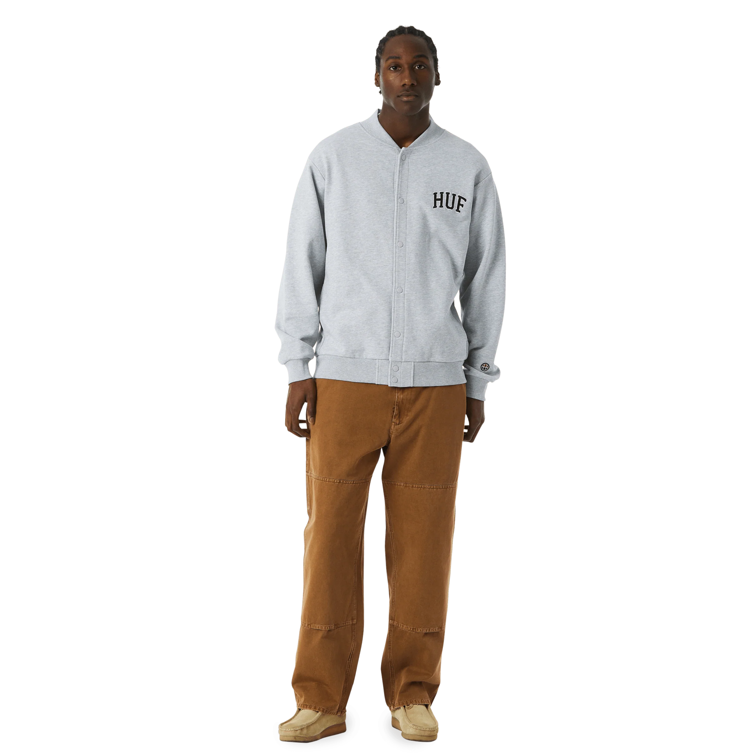 Athletic Embroidered Cardigan Sweater - Image 5