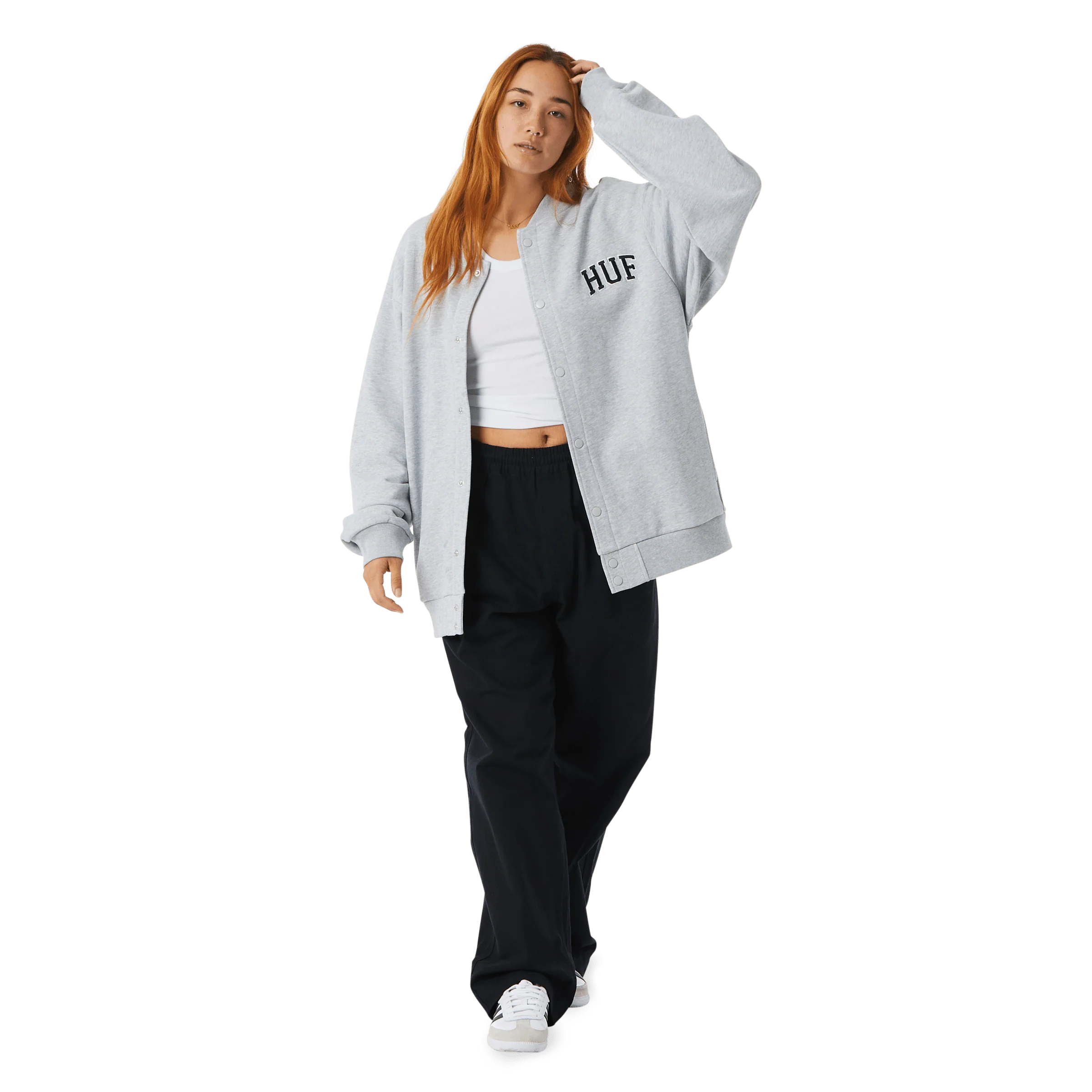 Athletic Embroidered Cardigan Sweater - Image 6