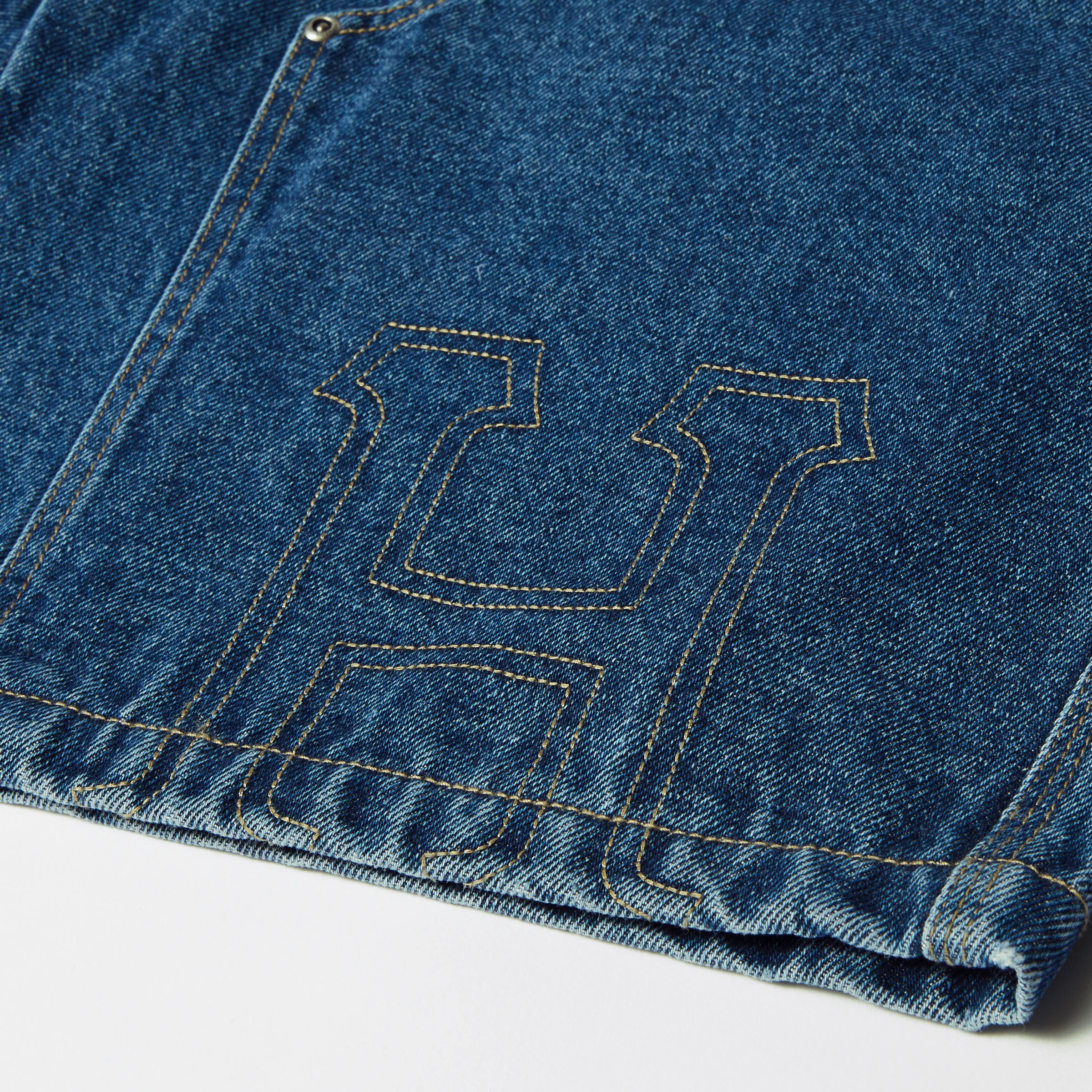 Classic H Double Knee Denim Short - Image 13