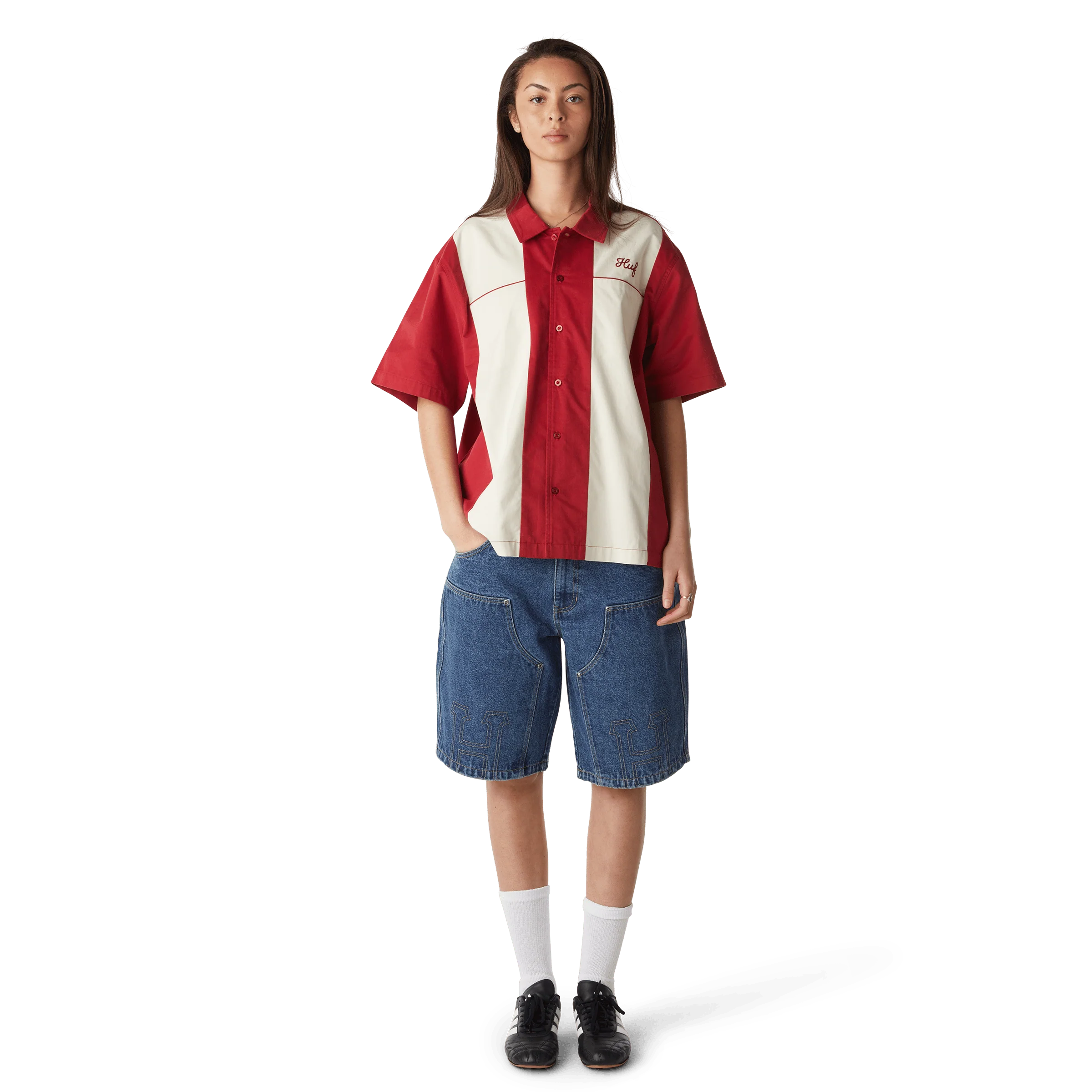 Classic H Double Knee Denim Short - Image 18