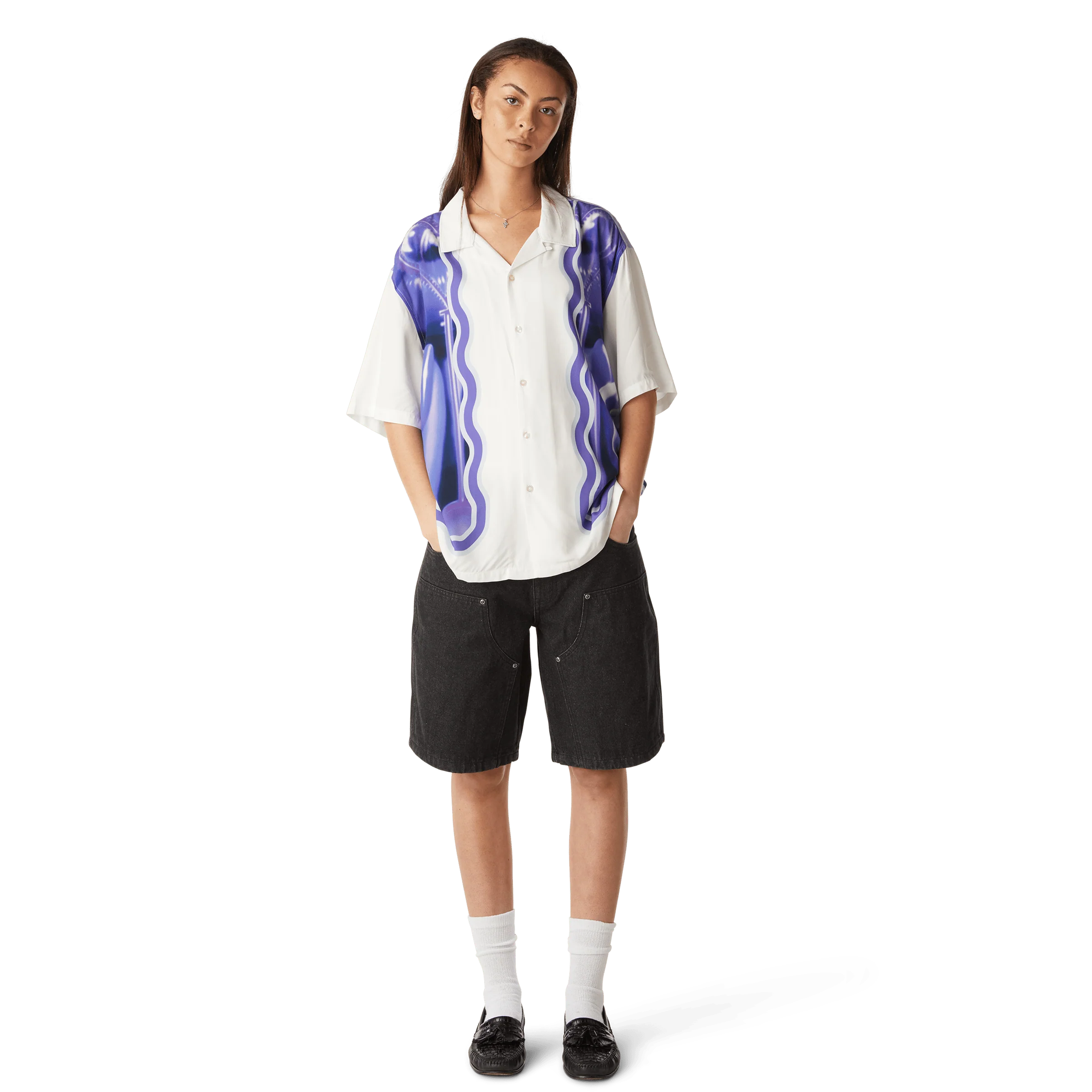 Classic H Double Knee Denim Short - Image 9