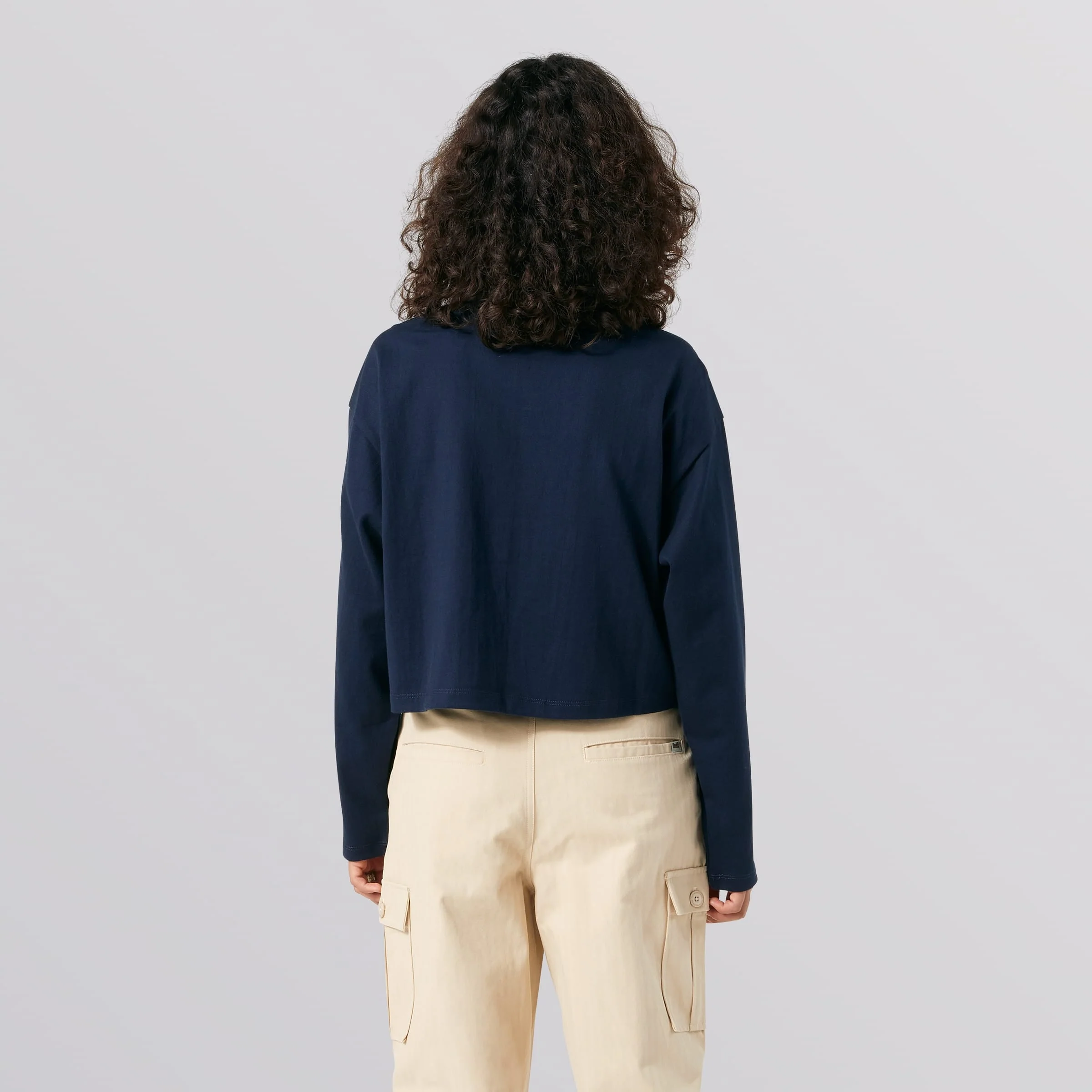 Patches Long Sleeve T-Shirt Crop Polo - Image 5