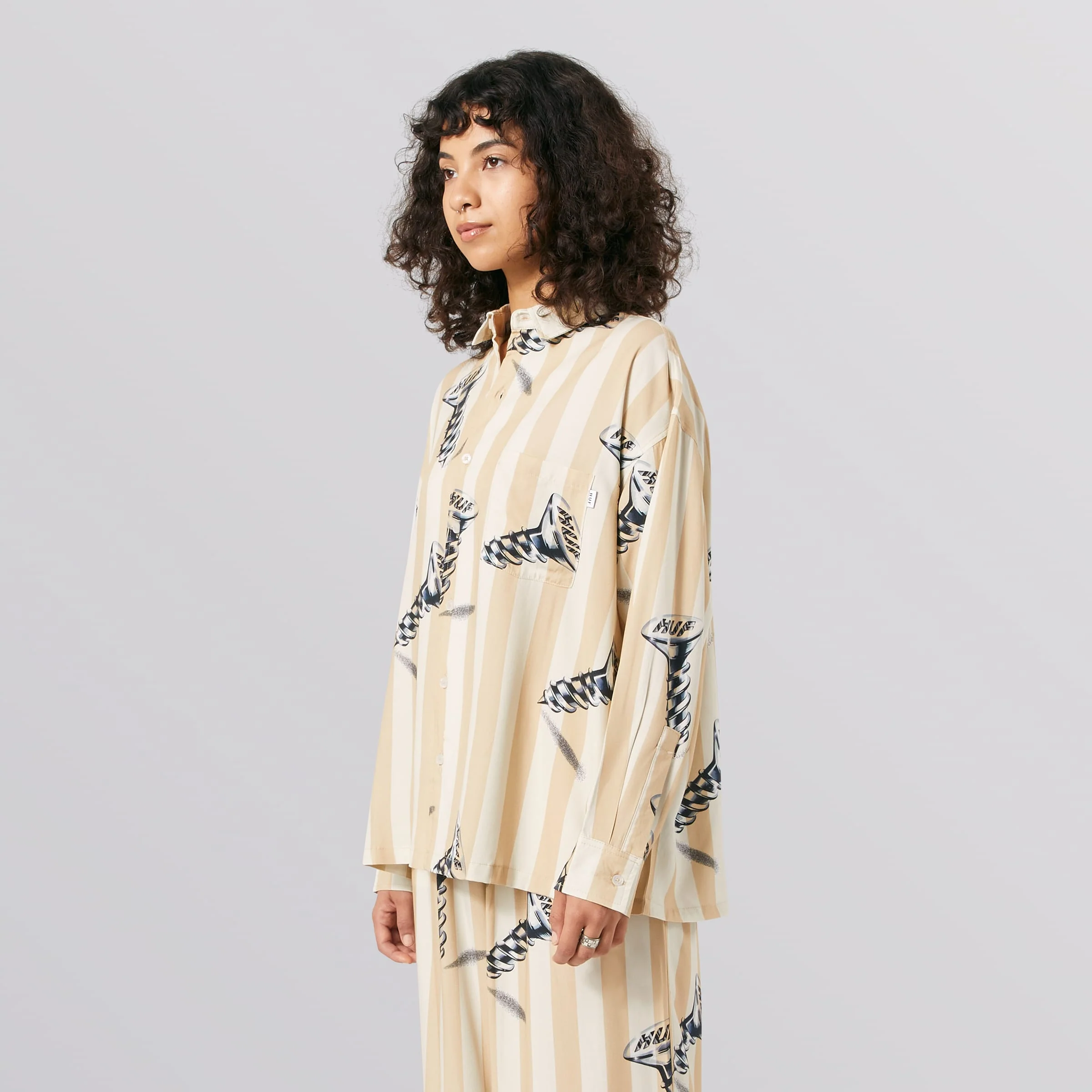 Screw It Woven Long Sleeve Top - Image 3