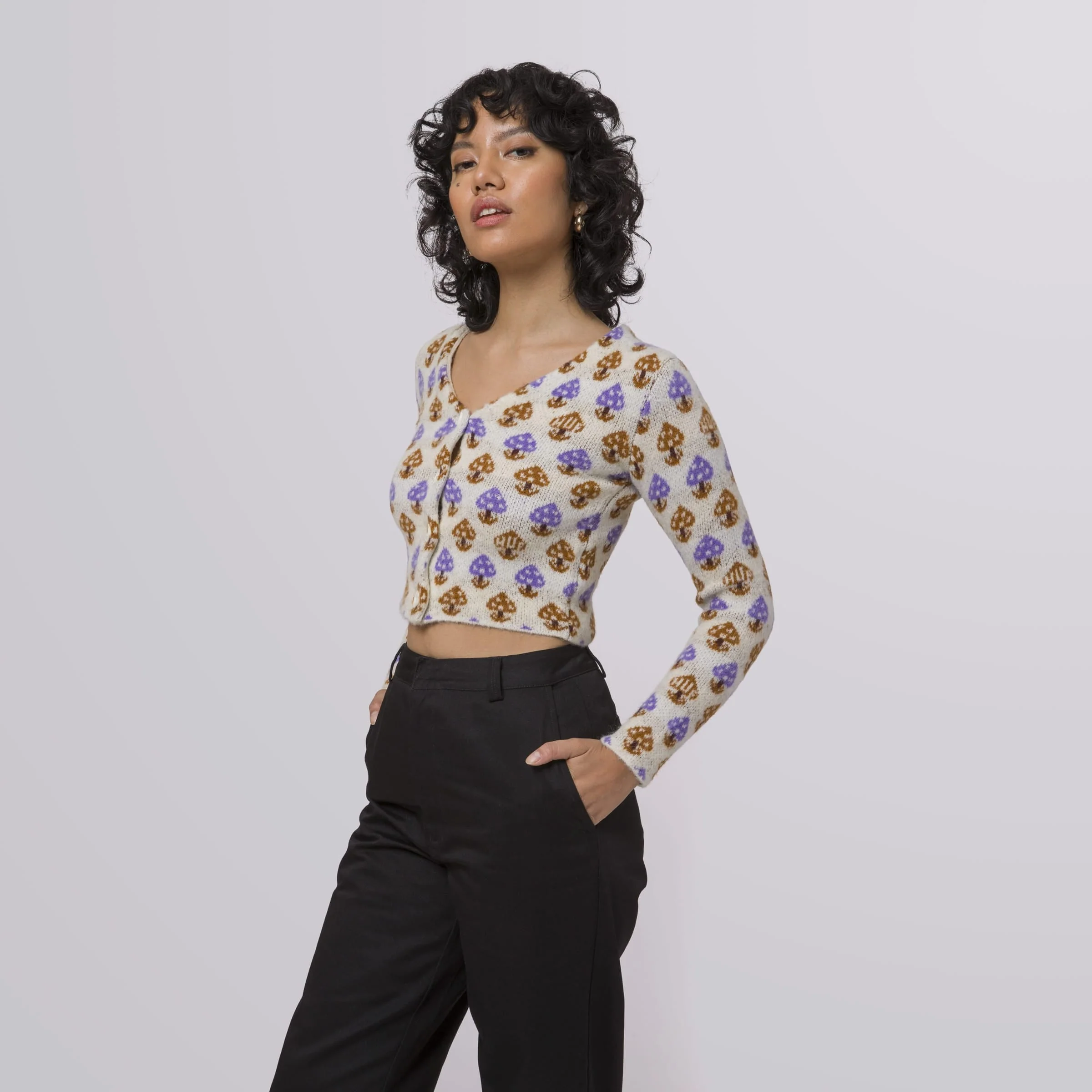 Shroom Cropped Cardigan - Image 7